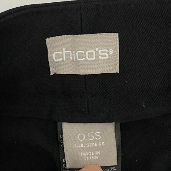 Chicos So Slimming Straight-Leg Trousers Bootcut Fit Womens 0.5S US 6 Short - Picture 6 of 10